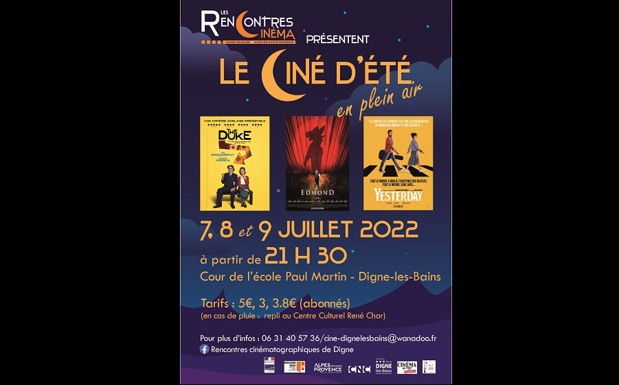 Affiche cinéma d'été -2022