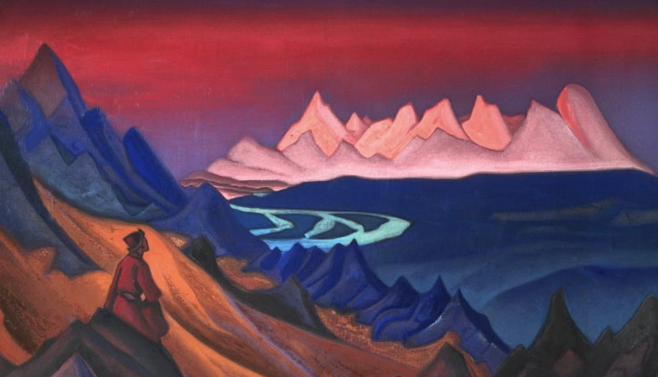 Le Chant de Shambhala par Nicolas Roerich 1943. extrait de Tous les chemins mènent à chamonix